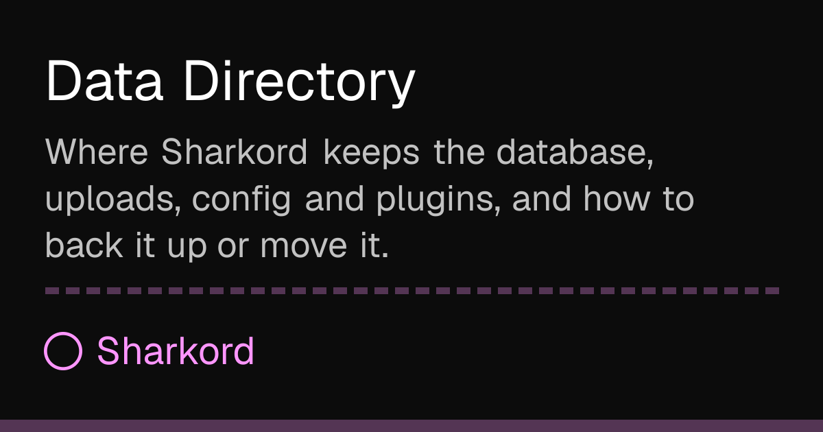 Dat Directory Map Data Directory