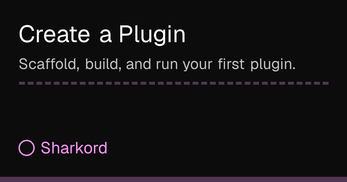 Create a Plugin